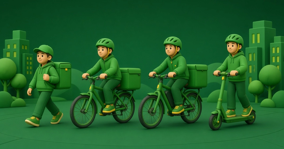Jetbee Freelance-Kurierpool: Kurier zu Fuß, mit Fahrrad, E-Bike und E-Scooter – Leitfaden 2026 – Jetbee Blogbild